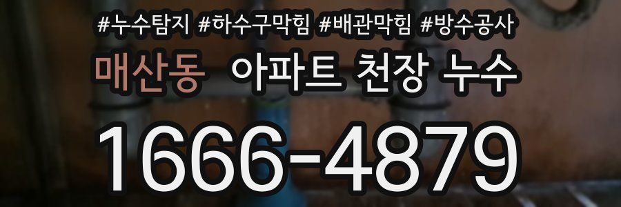매산동 아파트 천장 누수