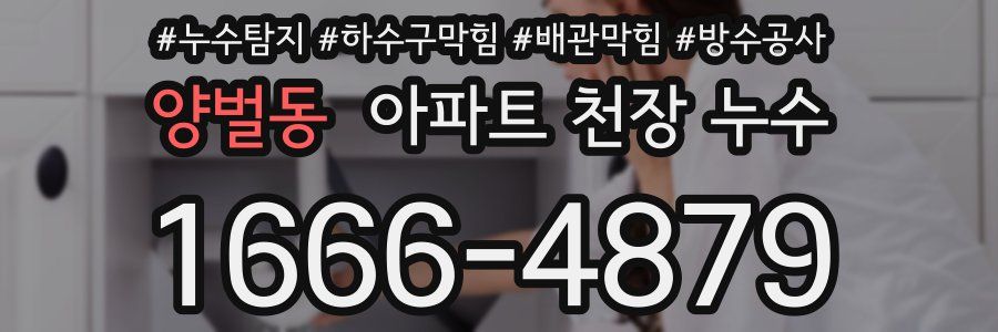 양벌동 아파트 천장 누수
