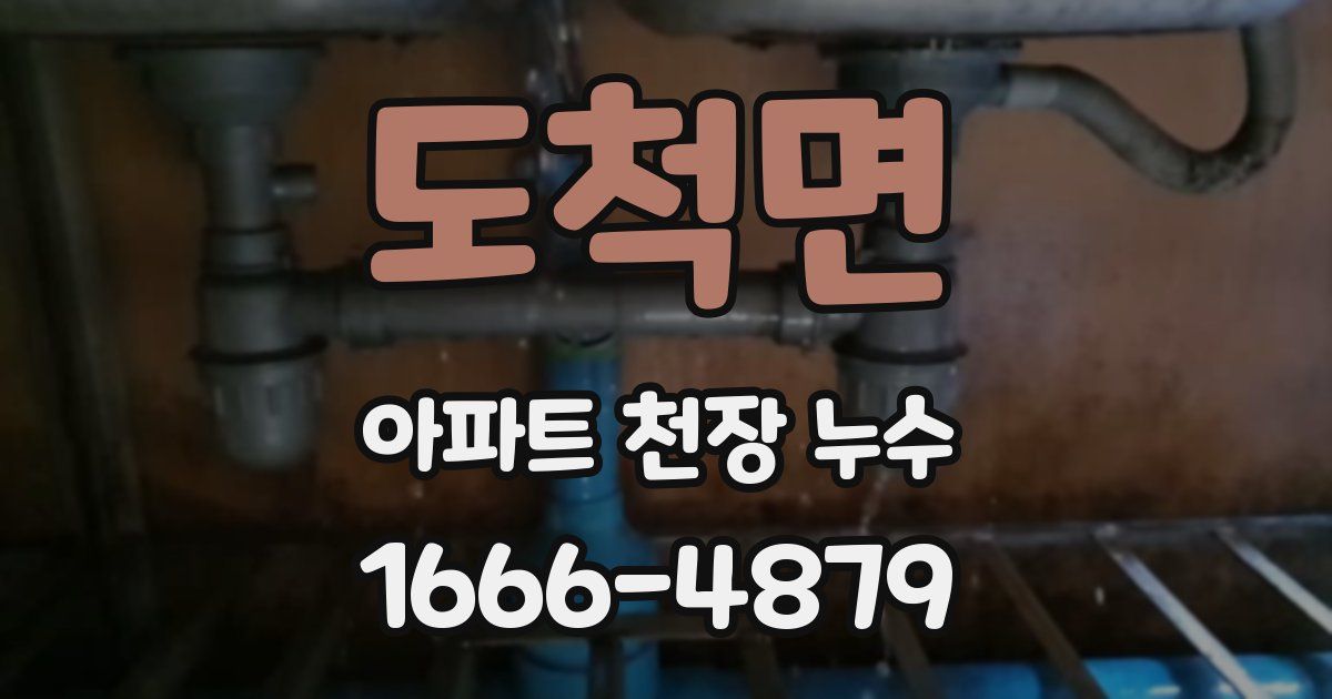 도척면 아파트 천장 누수