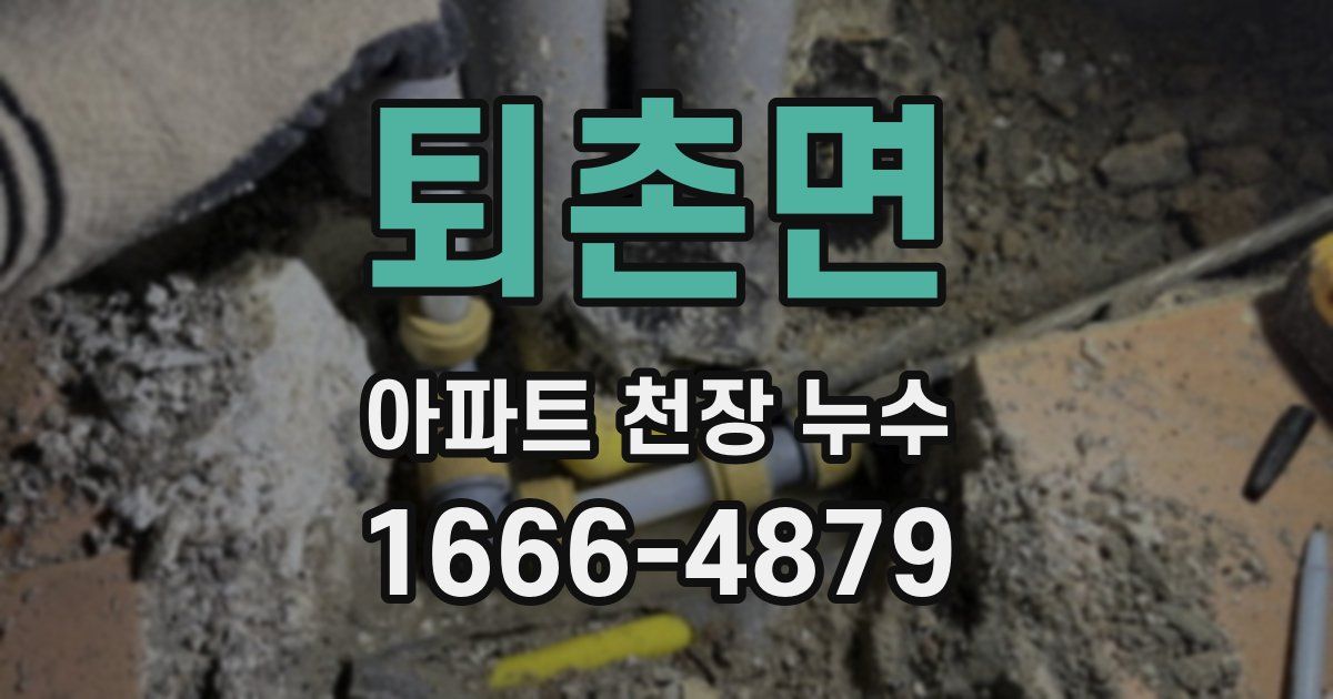 퇴촌면 아파트 천장 누수