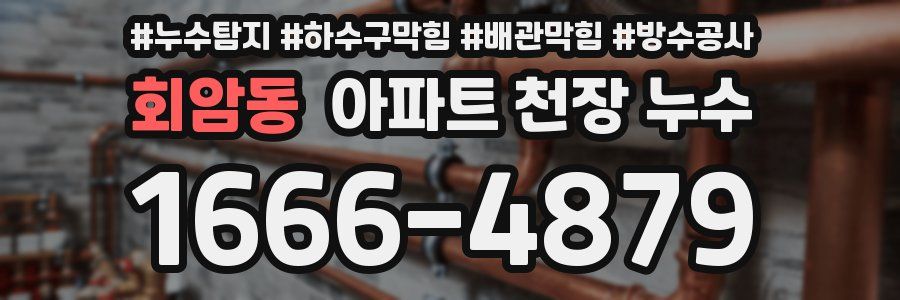 회암동 아파트 천장 누수