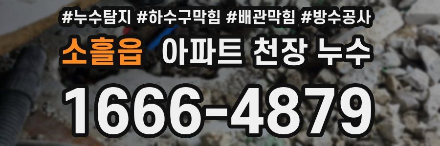 소흘읍 아파트 천장 누수