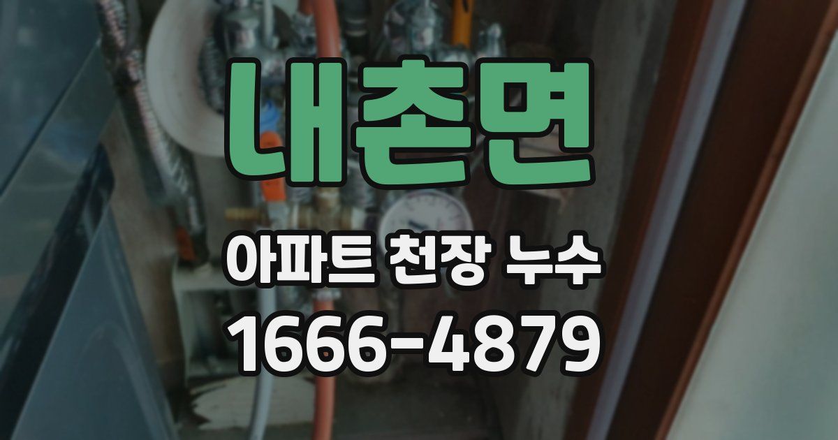 내촌면 아파트 천장 누수