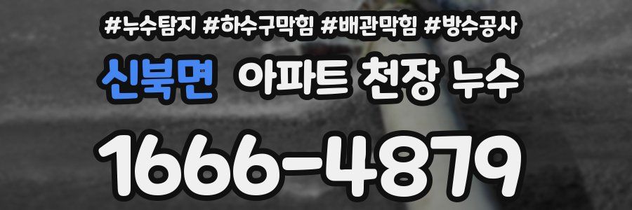 신북면 아파트 천장 누수