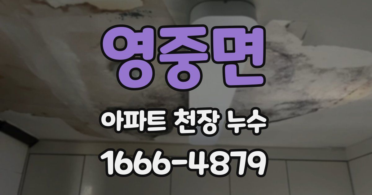 영중면 아파트 천장 누수