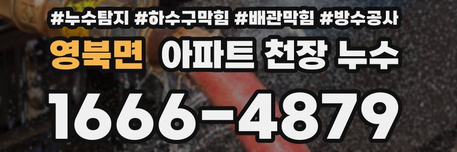 영북면 아파트 천장 누수