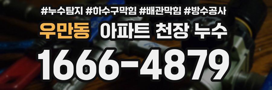 우만동 아파트 천장 누수