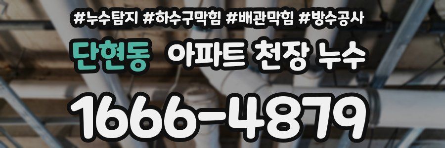 단현동 아파트 천장 누수