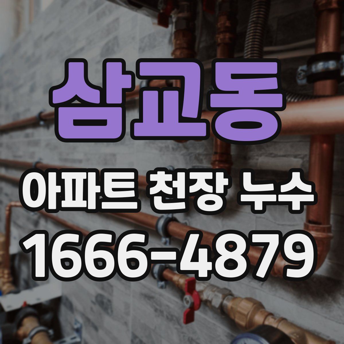 삼교동 아파트 천장 누수