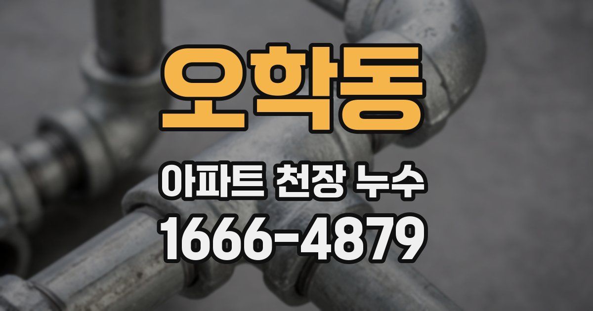 오학동 아파트 천장 누수