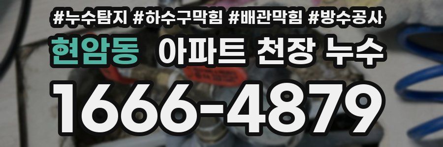 현암동 아파트 천장 누수