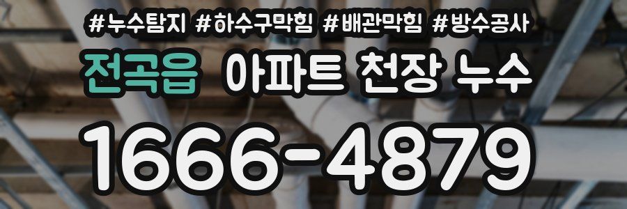 전곡읍 아파트 천장 누수