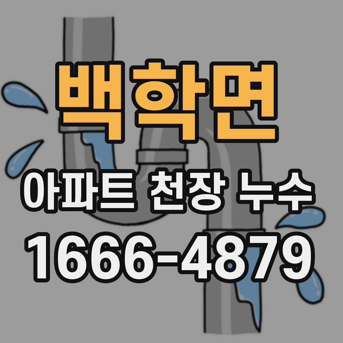 백학면 아파트 천장 누수