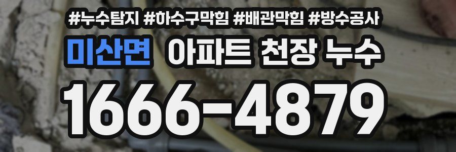 미산면 아파트 천장 누수