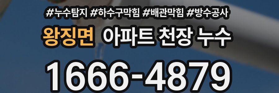 왕징면 아파트 천장 누수
