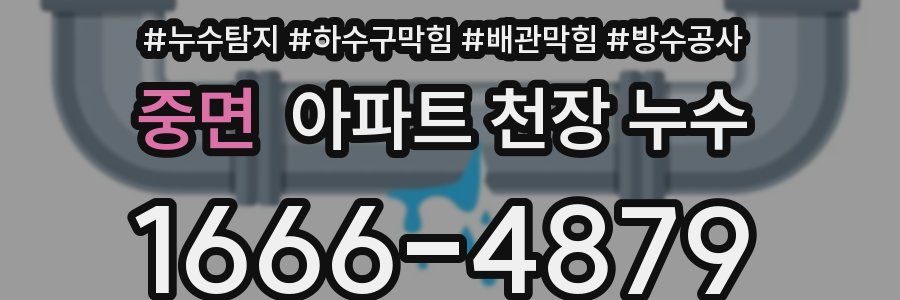 중면 아파트 천장 누수