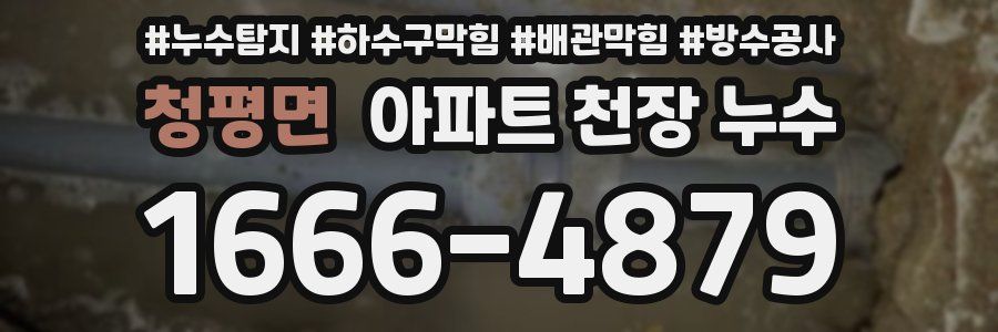 청평면 아파트 천장 누수