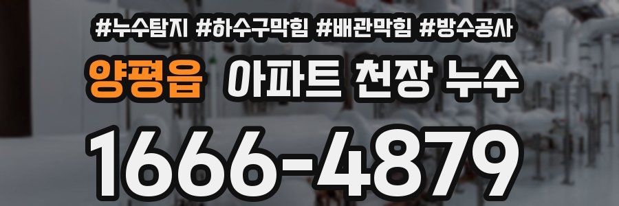 양평읍 아파트 천장 누수
