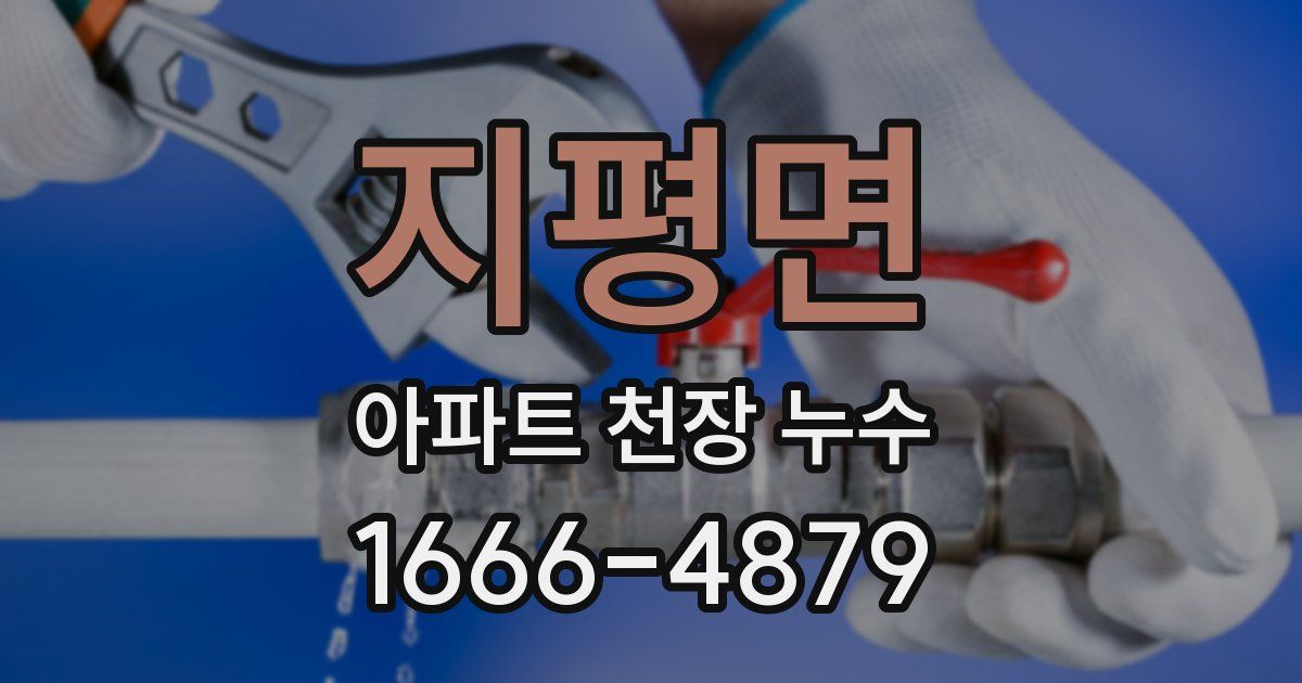 지평면 아파트 천장 누수