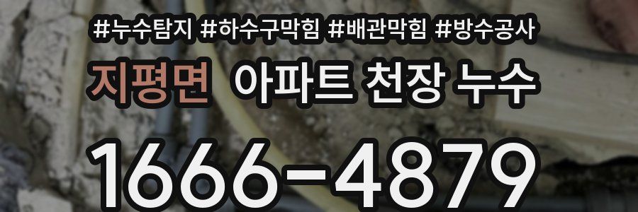 지평면 아파트 천장 누수