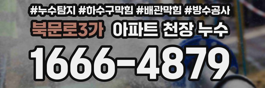 북문로3가 아파트 천장 누수
