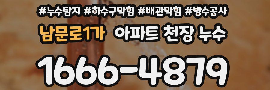남문로1가 아파트 천장 누수