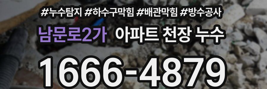 남문로2가 아파트 천장 누수