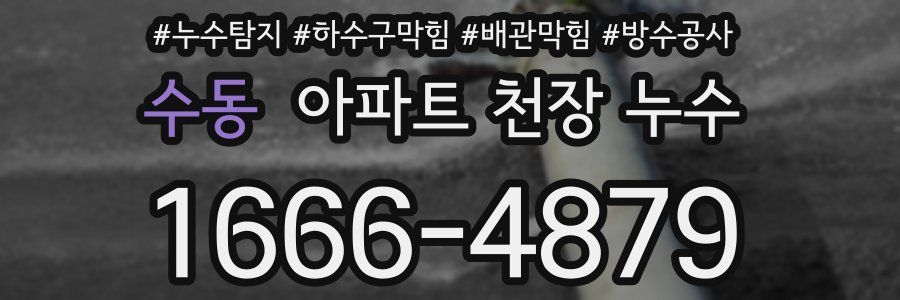 수동 아파트 천장 누수