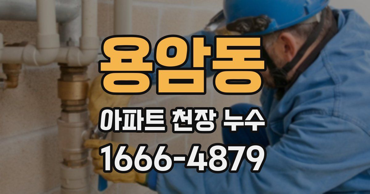 용암동 아파트 천장 누수