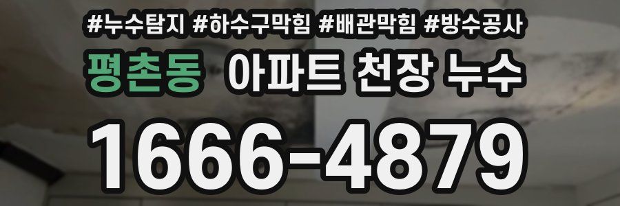 평촌동 아파트 천장 누수