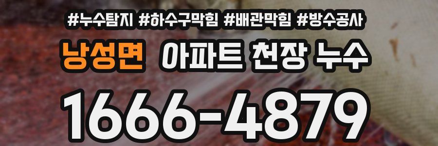 낭성면 아파트 천장 누수
