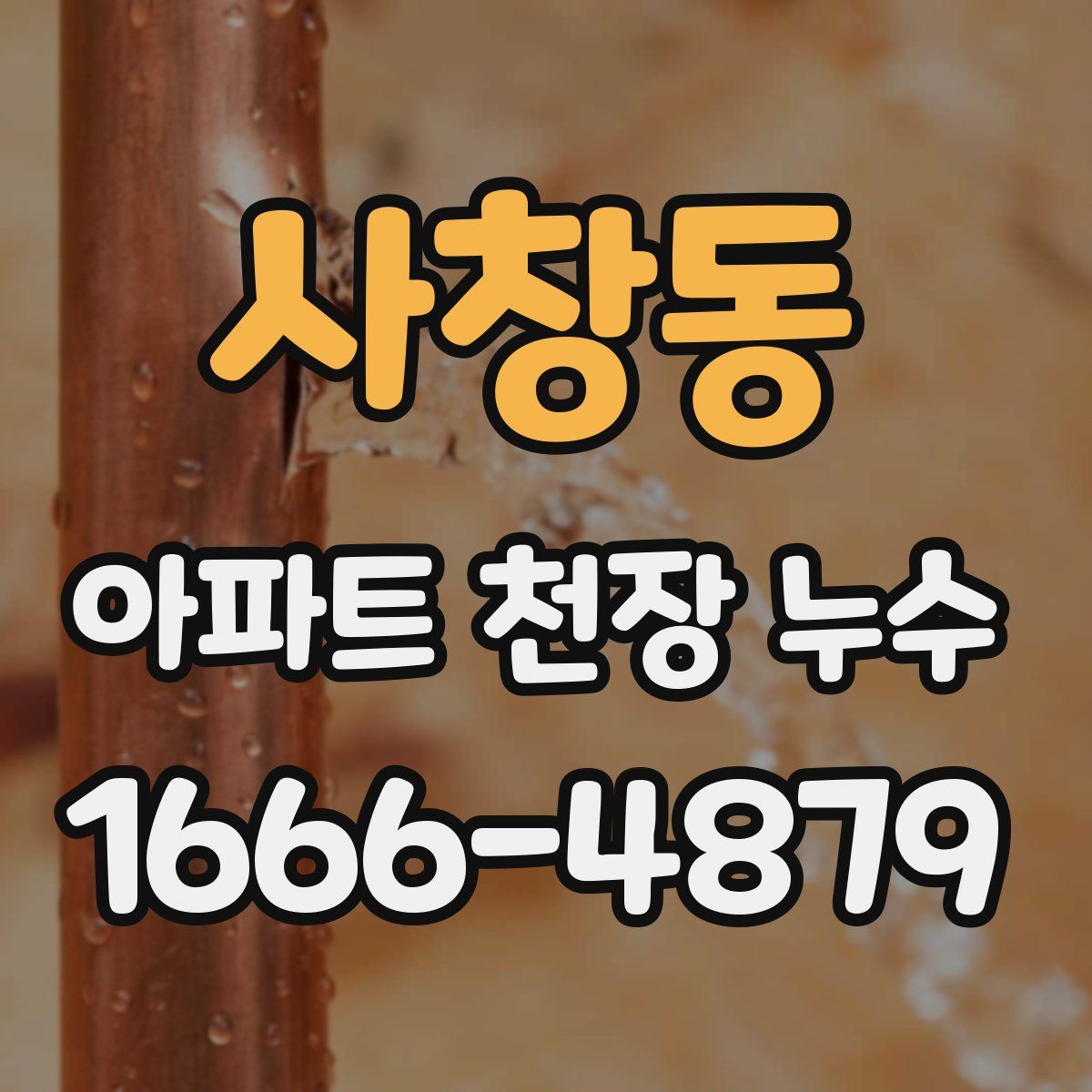 사창동 아파트 천장 누수
