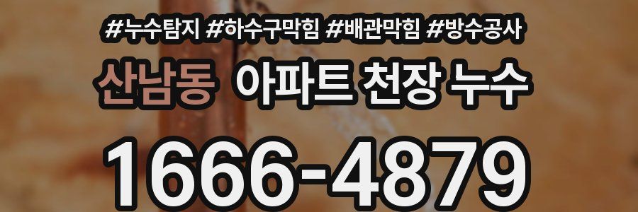 산남동 아파트 천장 누수