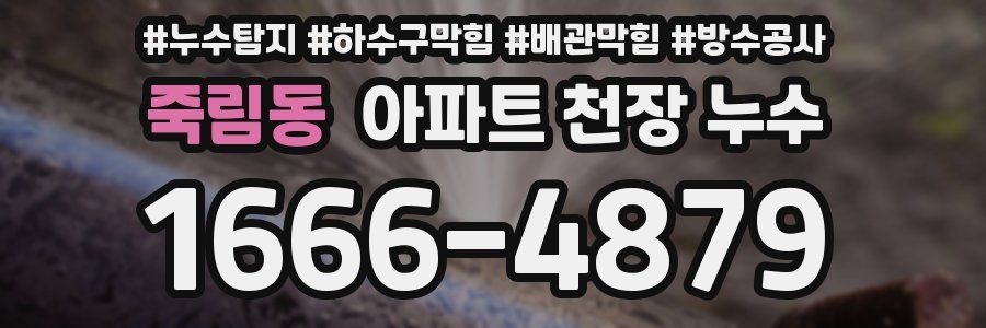 죽림동 아파트 천장 누수