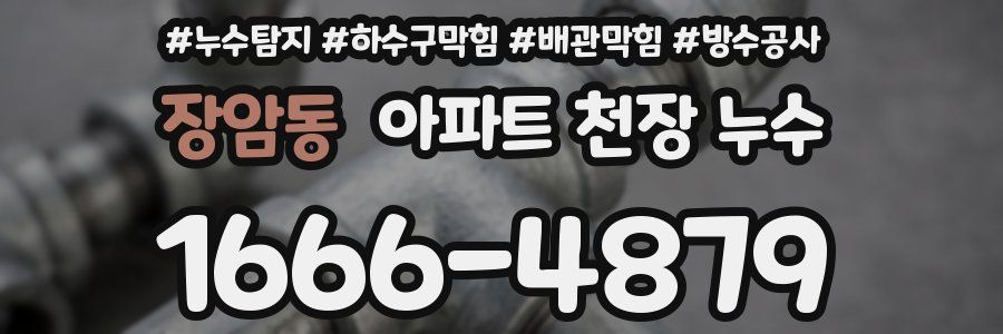 장암동 아파트 천장 누수