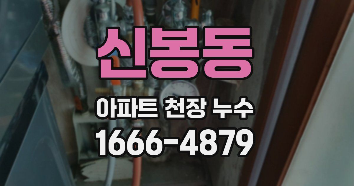 신봉동 아파트 천장 누수