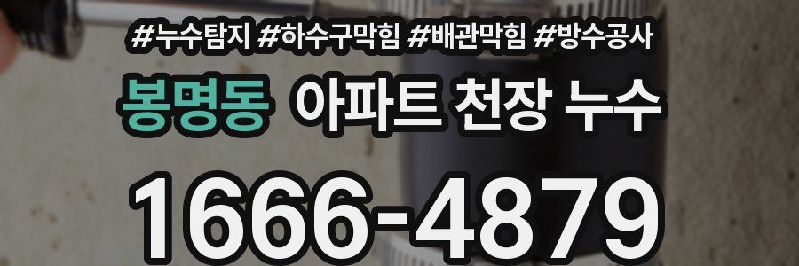 봉명동 아파트 천장 누수