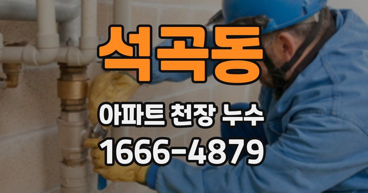 석곡동 아파트 천장 누수