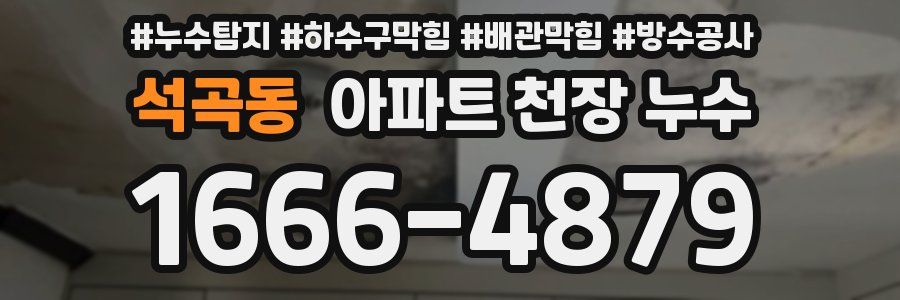 석곡동 아파트 천장 누수