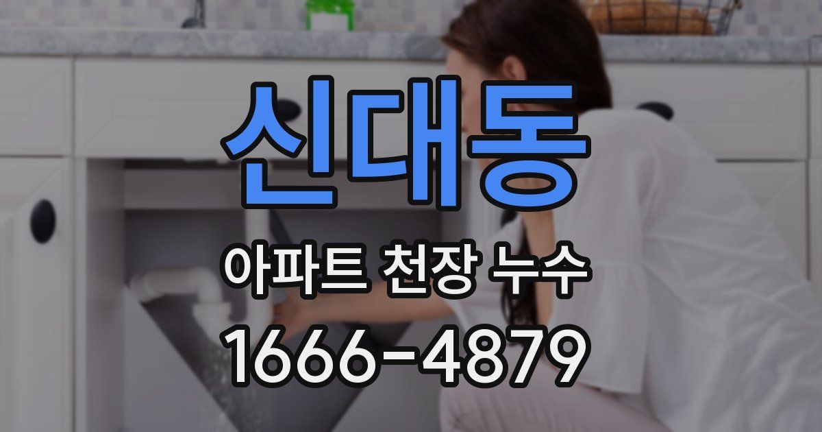 신대동 아파트 천장 누수