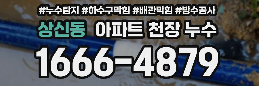상신동 아파트 천장 누수
