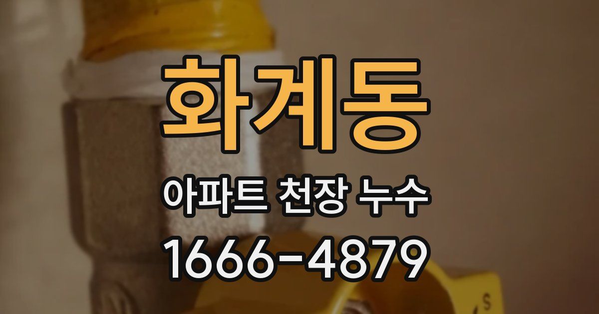 화계동 아파트 천장 누수