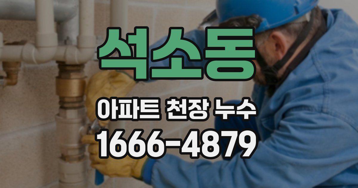 석소동 아파트 천장 누수
