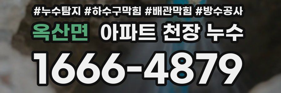 옥산면 아파트 천장 누수