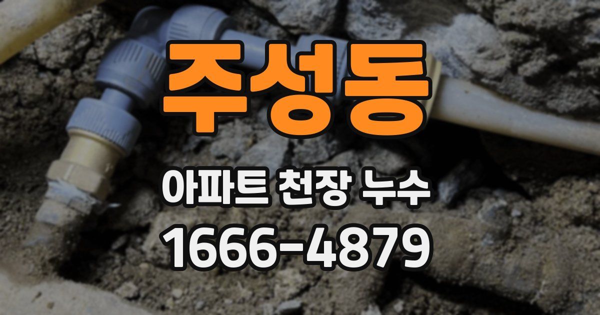 주성동 아파트 천장 누수