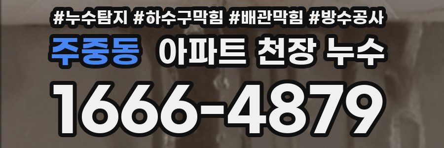 주중동 아파트 천장 누수