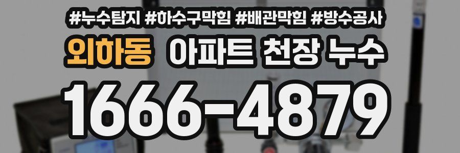 외하동 아파트 천장 누수