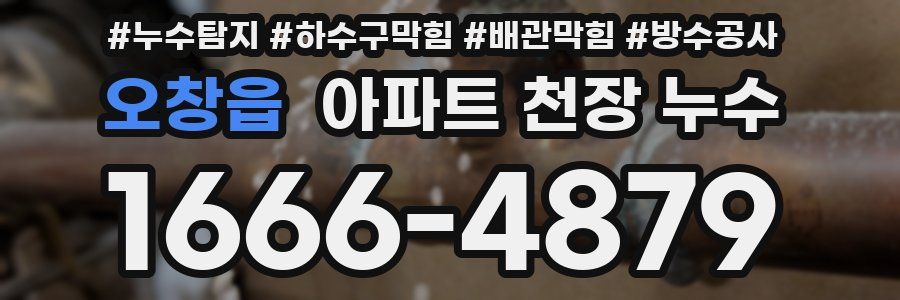 오창읍 아파트 천장 누수