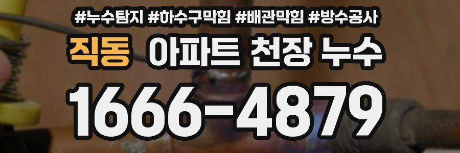 직동 아파트 천장 누수