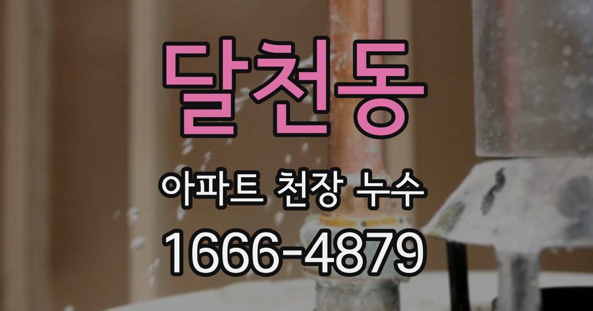 달천동 아파트 천장 누수